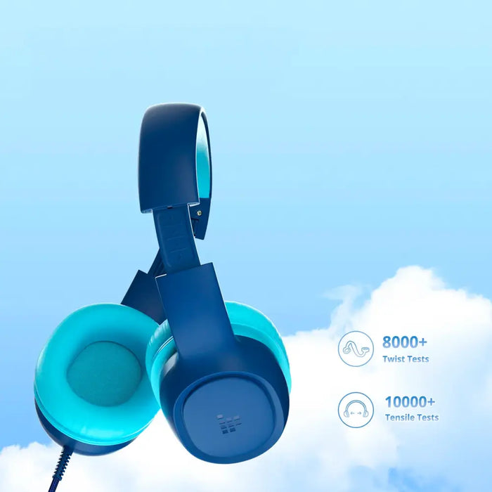 Tronsmart KH01 Wired Headphones for Kids Safe - Blue - Headphones and speakers<<<HurtelXML