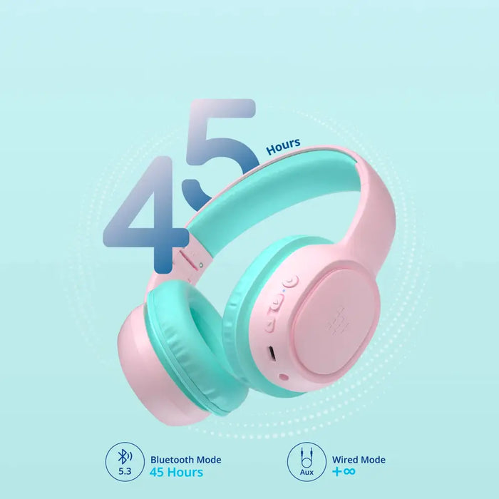 Tronsmart KH02 Wireless Headphones for Kids Safe - Pink - Headphones and speakers<<<HurtelXML