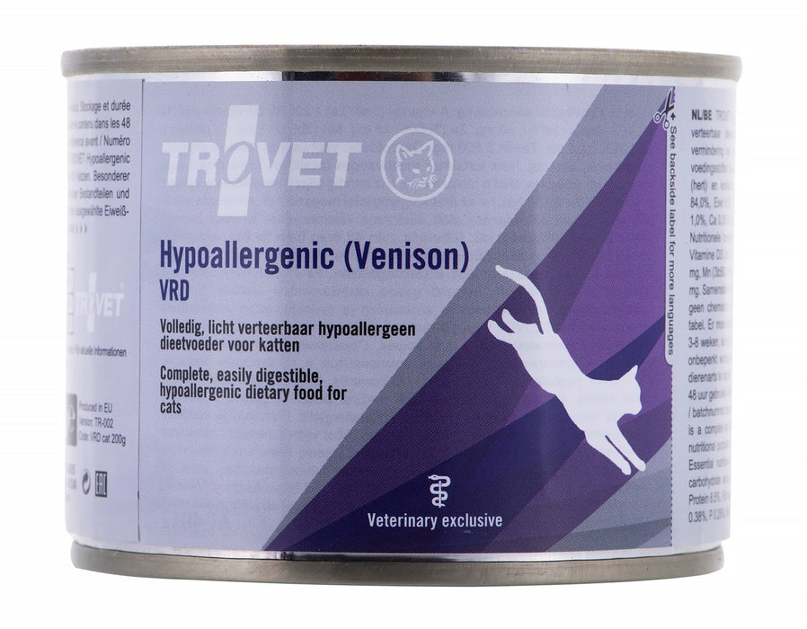 TROVET Hypoallergenic VRD with venison - wet cat food - 200g