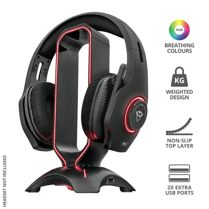 TRUST GXT 265 Cintar RGB Headset Stand - Gaming products<<<TRUST компютърна периферия и