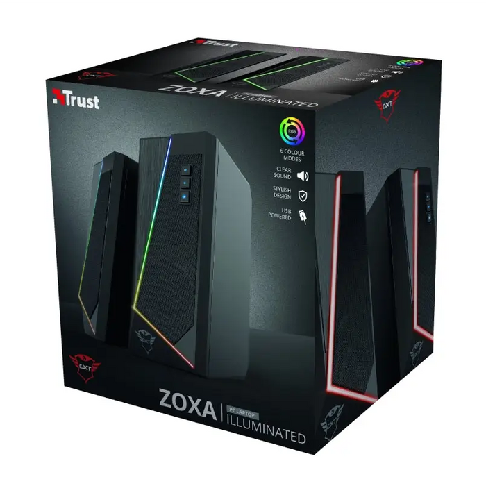TRUST GXT 609 Zoxa RGB 2.0 Speaker Set - Gaming products<<<TRUST компютърна периферия и