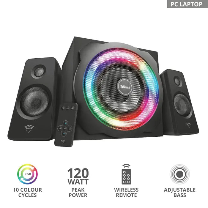 TRUST GXT 629 Tytan 2.1 RGB Speaker Set - Gaming products<<<TRUST компютърна периферия и