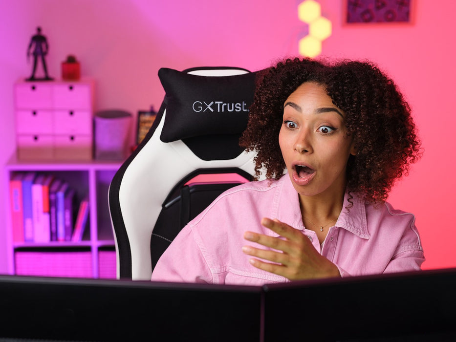 Trust GXT 714 RUYA Universal gaming chair Black White - Gaming armchairsGAM-FOT<<<PC GamingGAM<<<ActionPL