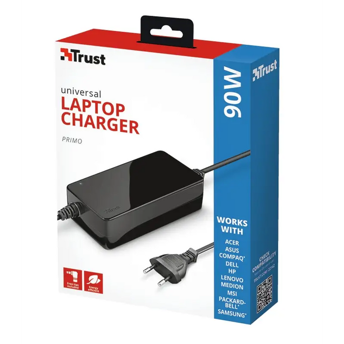 TRUST Primo Laptop Charger 19V-90W - Notebook & Mobile Accessories<<<TRUST компютърна периферия и