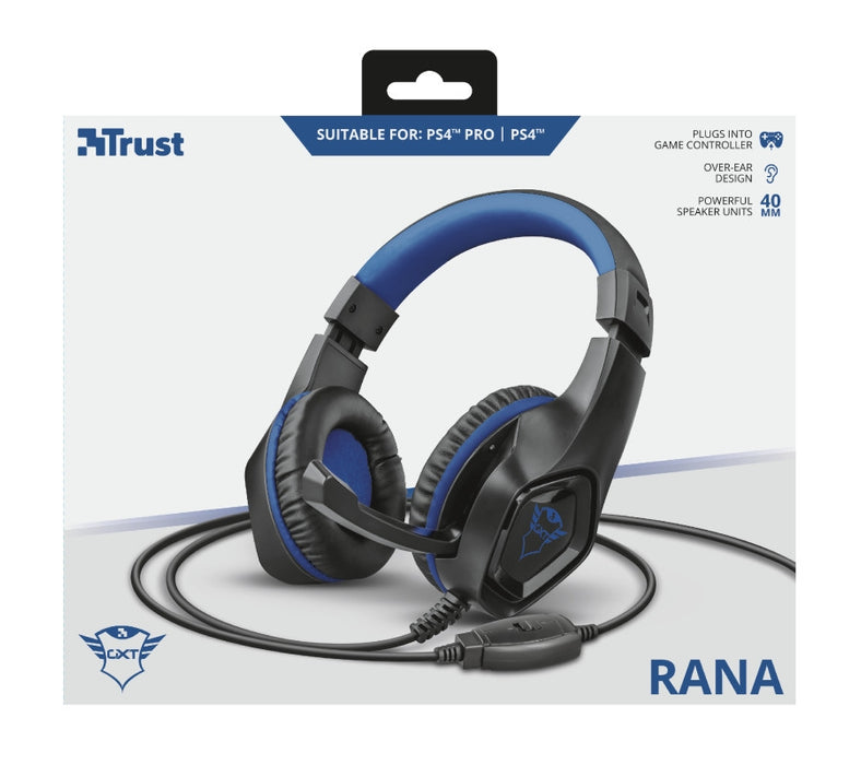 Гейминг слушалки Trust - GXT 404B Rana, черни