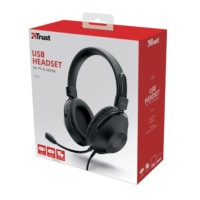 Headphones with microphone Trust OZO USB, OVER-EAR