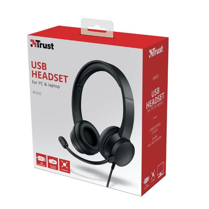 Headphone with microphone Trust RYDO USB, ON-EAR