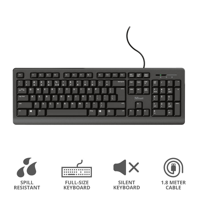 TRUST Primo Keyboard BG layout