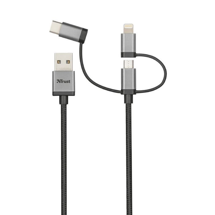 Cable Trust 3 in 1 USB/microUSB/USB-C/lightning 1M
