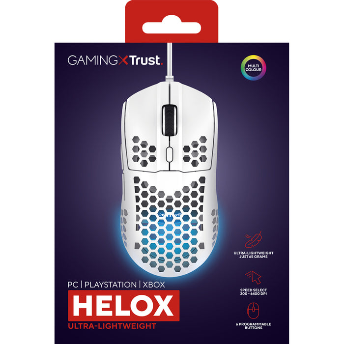 TRUST GXT928W Helox Lightweight Mouse White