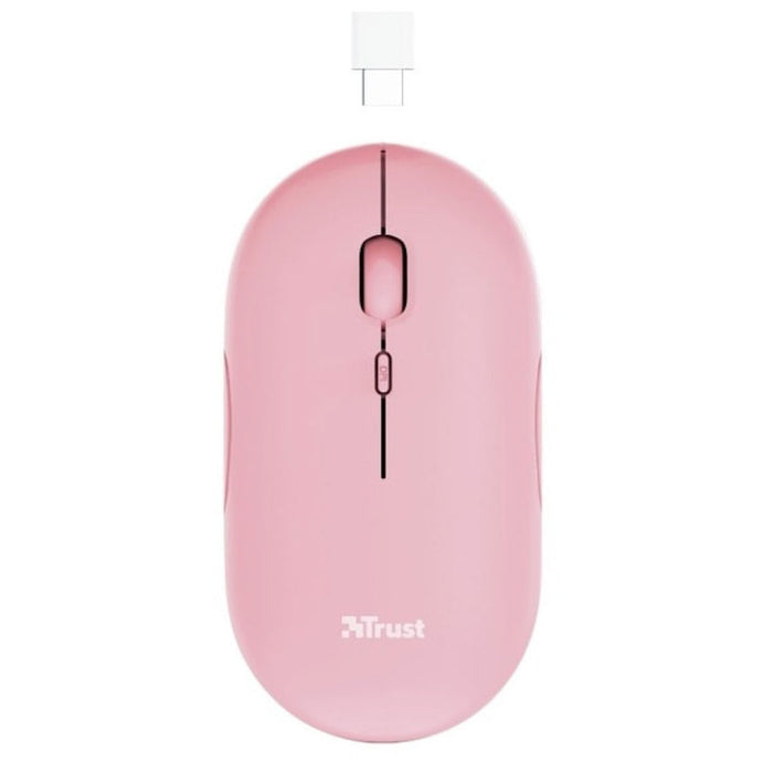 TRUST Puck Wireless & BT Rechargeable Mouse Pink