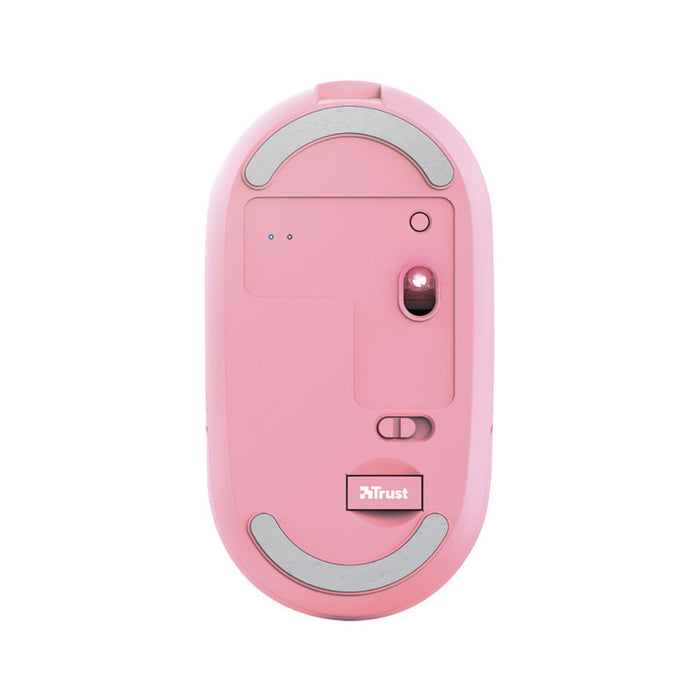 TRUST Puck Wireless & BT Rechargeable Mouse Pink