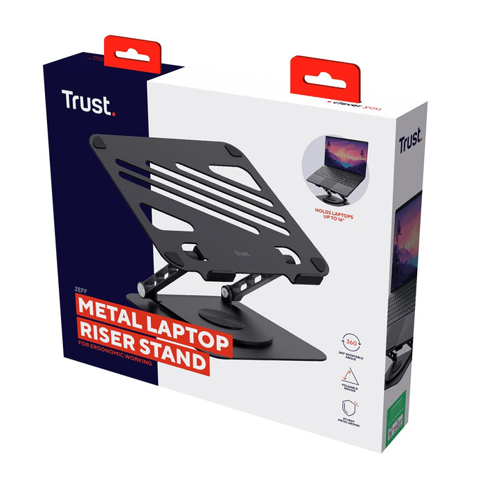 Folding and Adjustable Laptop Stand Trust Zeff Metal