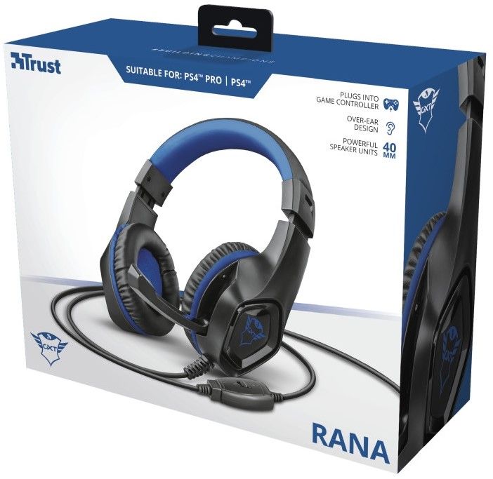 Гейминг слушалки Trust - GXT 404B Rana, черни