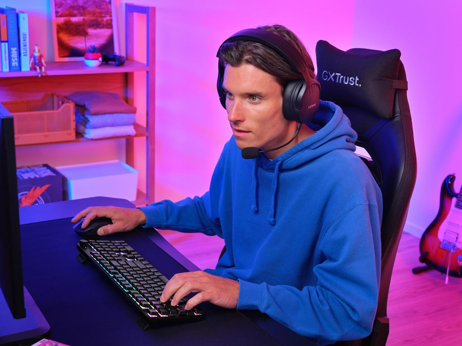 Trust GXT 868 Torix keyboard Gaming USB + RF Wireless + Bluetooth QWERTY US English Black