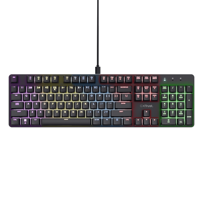 Trust GXT 871 Zora Mechanical Keyboard - Black US