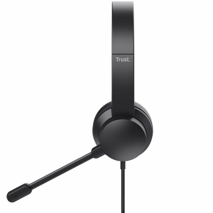Headphones with Microphone Trust HS-201 Black