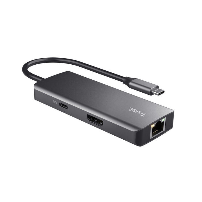 USB Hub Trust 24968 Silver