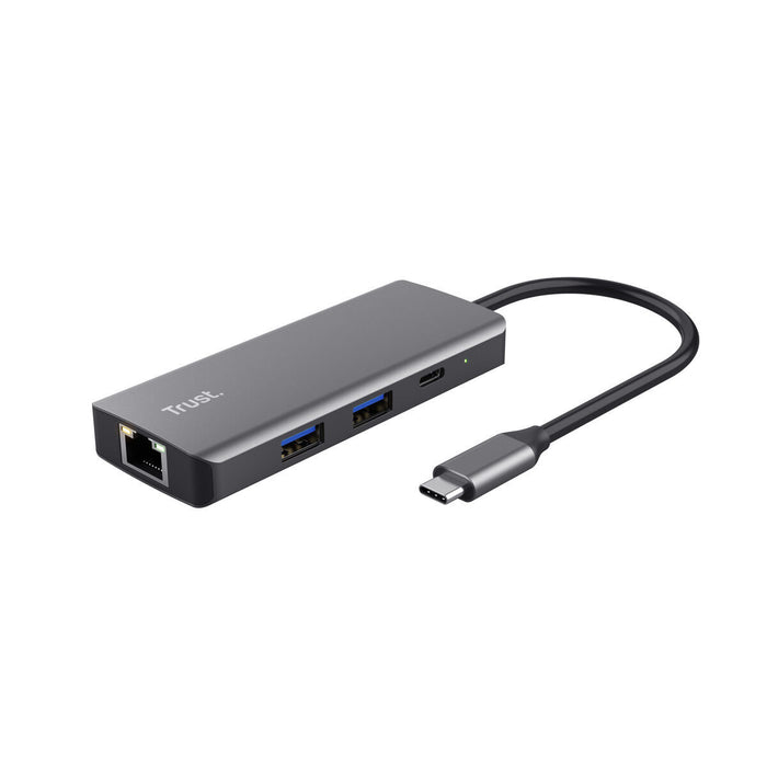 USB Hub Trust 24968 Silver