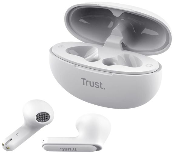 TRUST Yavi Bluetooth ENC Earphones White