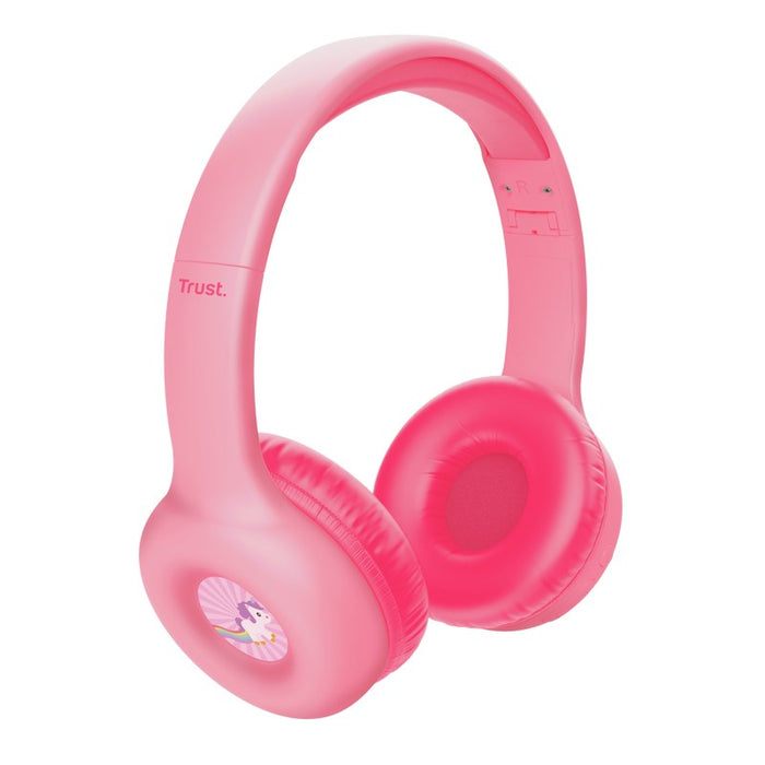Trust Nouna Headset Wired & Wireless Head-band Calls/Music USB Type-C Bluetooth Pink