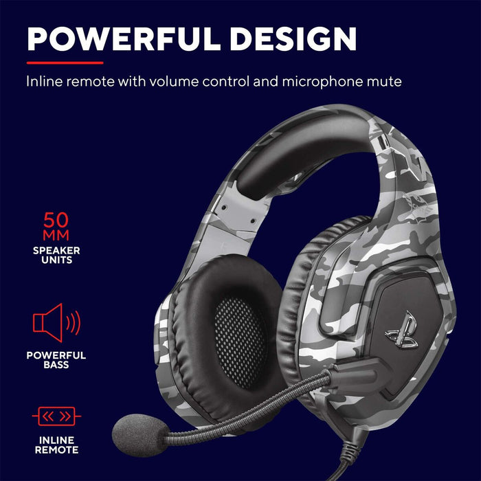 Wireless Headphones Trust 23531 GXT488 Grey