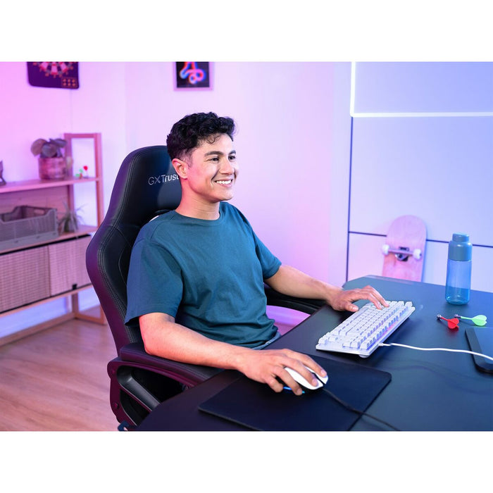 Gaming Keyboard Trust GXT 833W THADO White Multicolour QWERTY Qwerty US