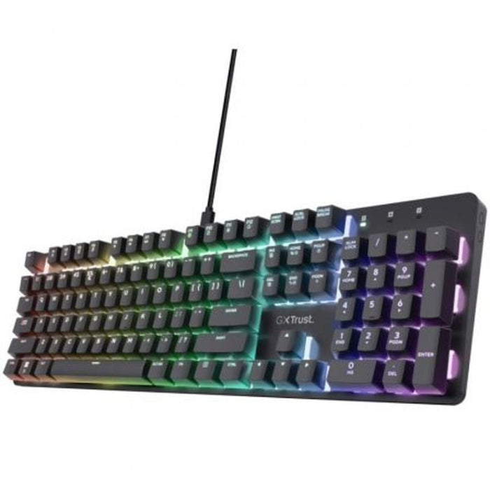 Gaming Keyboard Trust 25682 Black Spanish Qwerty