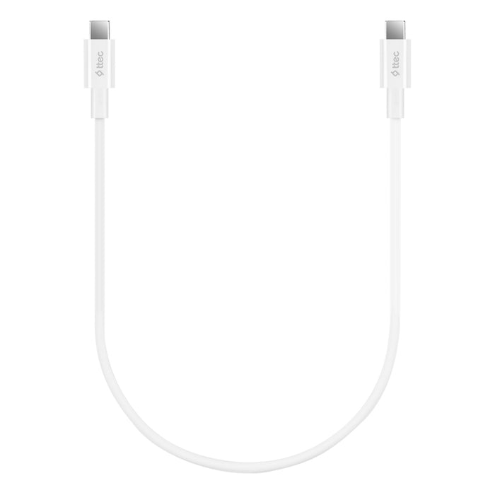 CABLE TTEC TYPE-C 0.3m 60W WHITE