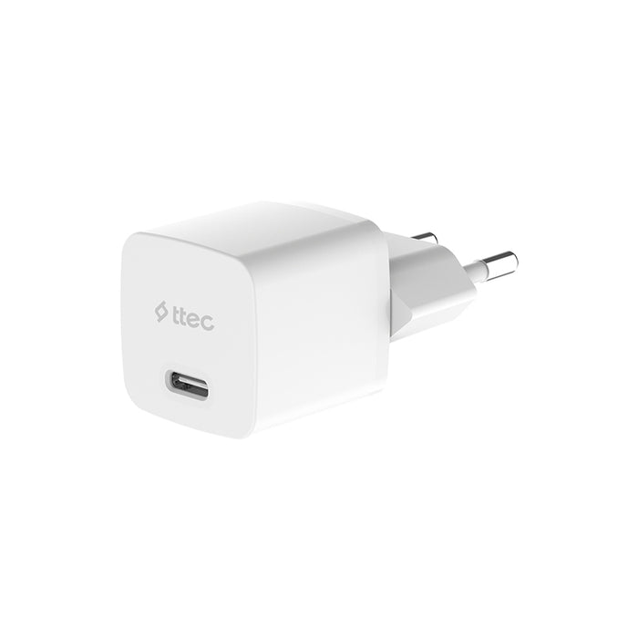 CHARGER 220V TTEC 30W PD GaN WHITE+CABLE