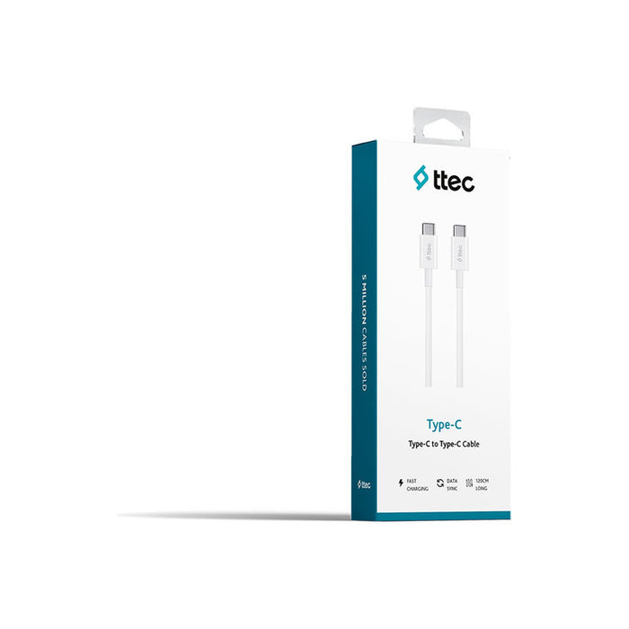 CABLE TTEC TYPE-C 1.2m 60W WHITE 17796