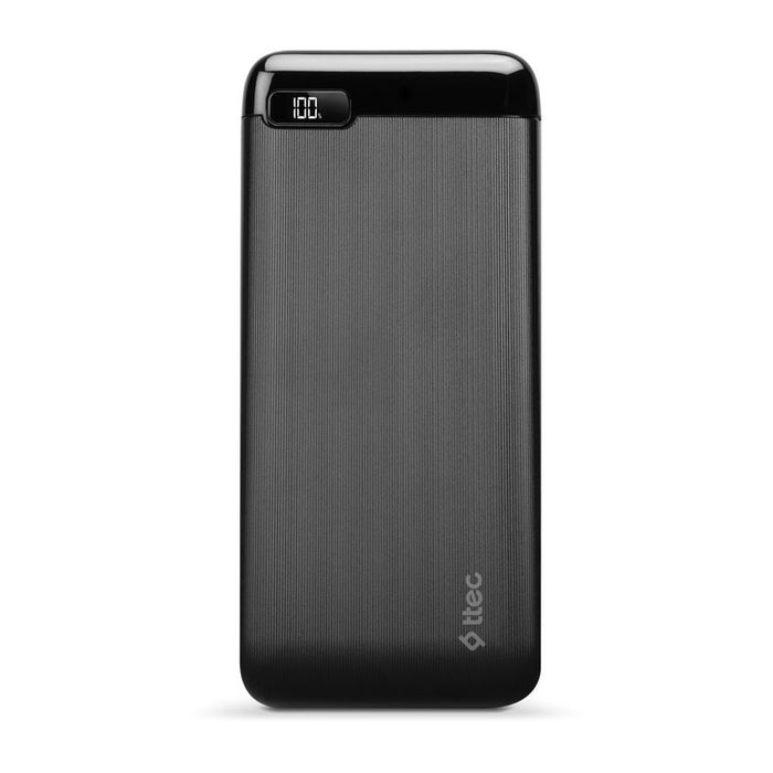 EXTERNAL BATTERY TTEC PowerSlim LCD 20000 mAh Black