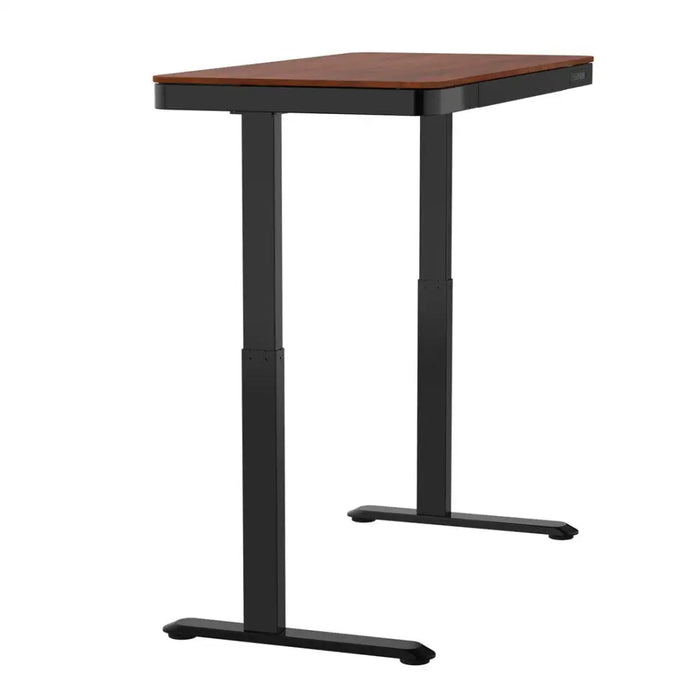 Tuckano Desk with electric height adjustment ET119W-C black/walnut. Desk top dimensions: 120 x 60cm. - Modern