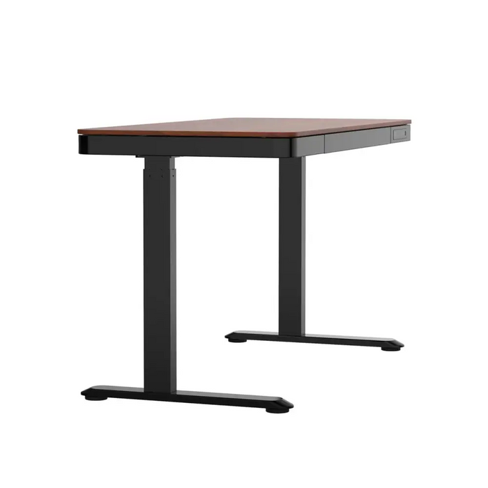 Tuckano Desk with electric height adjustment ET119W-C black/walnut. Desk top dimensions: 120 x 60cm. - Modern