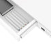 Tuckano Desk with electric height adjustment ET119W-C White. Desk top dimensions: 120 x 60cm. - Modern
