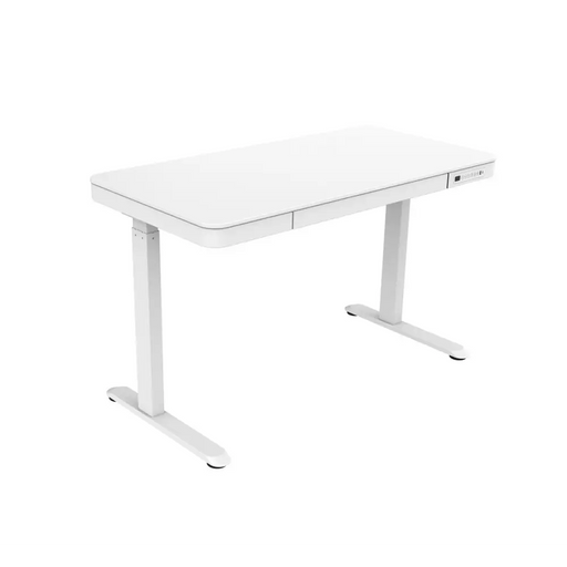 Tuckano Desk with electric height adjustment ET119W-C White. Desk top dimensions: 120 x 60cm. - Modern