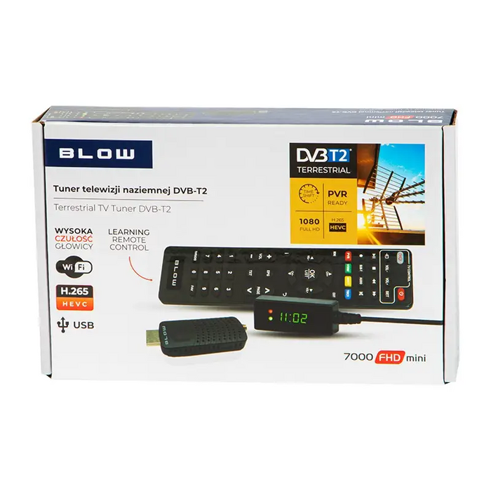 Tuner DVB-T2 BLOW 7000FHD MINI H.265 - DVB-T ReceiversDVB-TUN<<<Terrestrial TVDVB<<<ActionPL