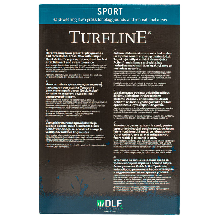 GRASS MIXTURE FOR SPORTS FIELDS 1KG, 30-40M² TURFLINE