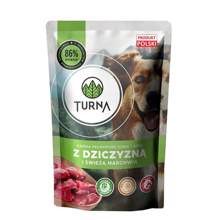 TURNA with game meat – wet dog food – 400g
