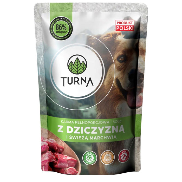 TURNA with game meat – wet dog food – 500g