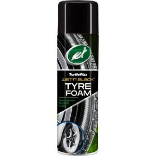 TURTLE WAX WET‘N’BLACK TYRE FOAM 500ML Почистване на гуми - АВТОКОЗМЕТИКА<<<MaxCar