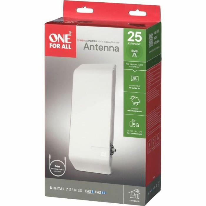 TV antenna One For All SV 9450 5G - Електроника Телевизори<<<Компютри| Електроника<<<BigBuy&&&Цифрови Тунери и