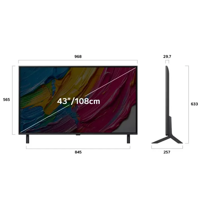 TV LG 43QNED80A3A 43’’ 4K Ultra HD AI QNED80 Smart TV WEBOS (2025) - Телевизори 43’’<<<LG