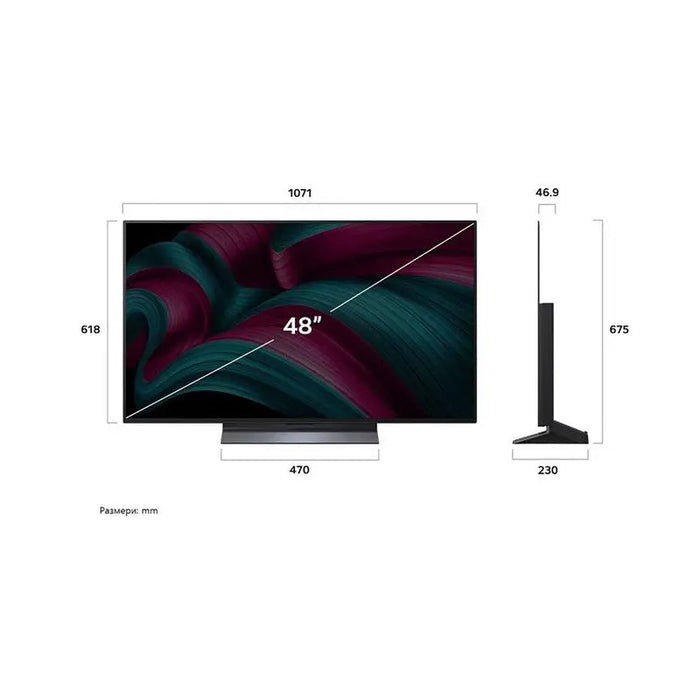 TV LG OLED48C51LA 48’’ OLED evo AI C5 4K Ultra HD Smart TV (2025) - Телевизори 48’’<<<LG