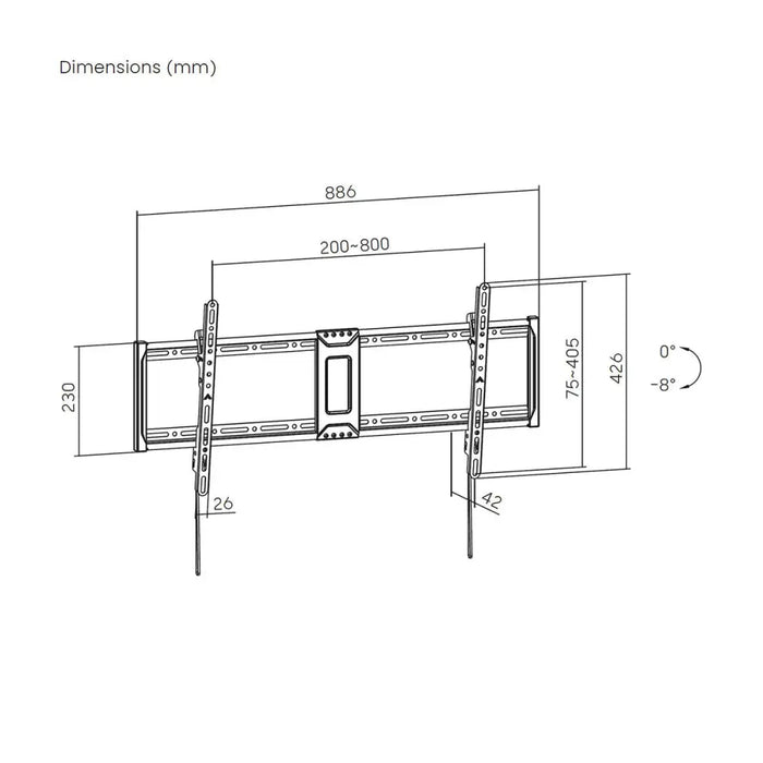 TV Mount Aisens WT100T-367 43’’ 100’’ 75 Kg - Електроника Телевизори<<<Компютри| Електроника<<<BigBuy&&&Поставки за