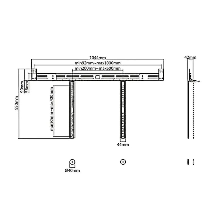 TV Mount MacLean MC-843 10 kg - Поставки за телевизори<<<Електроника Телевизори<<<Компютри|