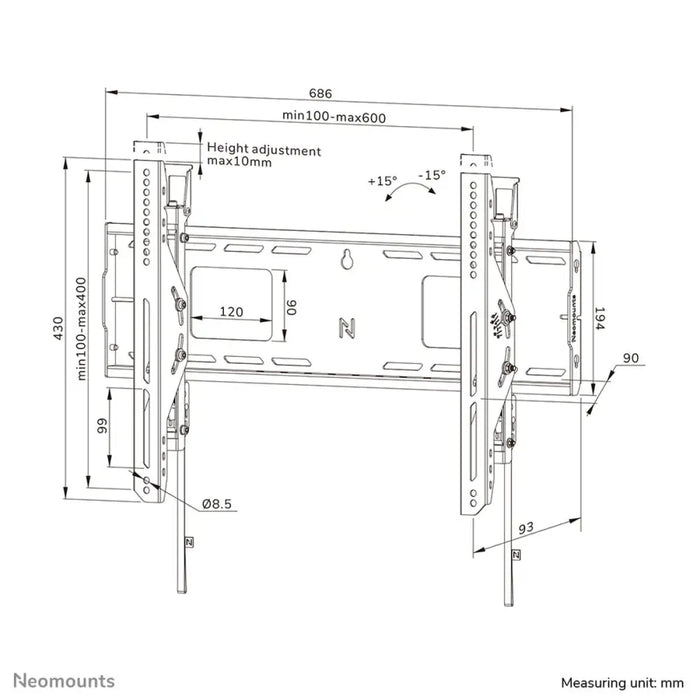 TV Mount Neomounts WL35-750BL16 42’’ 86’’ - Електроника Телевизори<<<Компютри| Електроника<<<BigBuy&&&Поставки за
