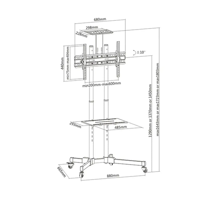 TV Mount TM Electron 37’’-70’’ 50 kg - Електроника Телевизори<<<Компютри| Електроника<<<BigBuy&&&Поставки за