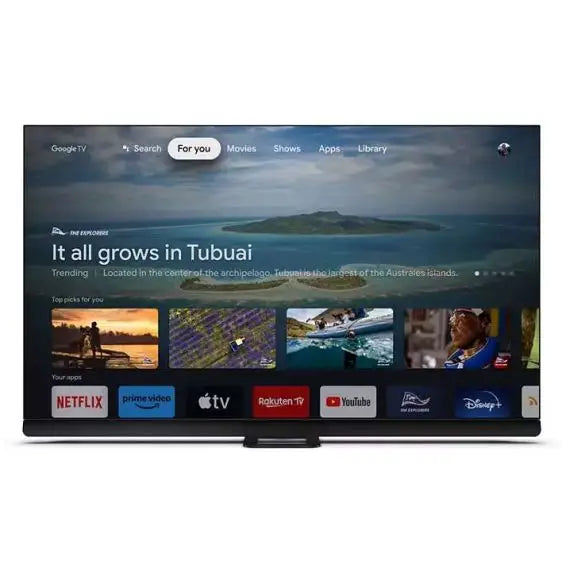 TV PHILIPS 55OLED908/12 55’’(139 cm) OLED+ 4K Ultra HD Ambilight TV Google TV™ - OLED Телевизори<<<Телевизори<<<Черна