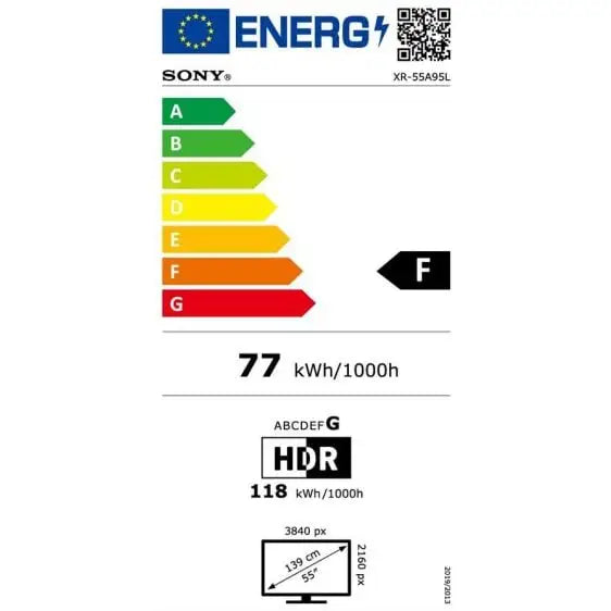 TV SONY Bravia XR OLED XR55A95L 55’’(139.7 cm) Class A95L QD-OLED 4K Ultra HD HDR Google TV (2023) - OLED